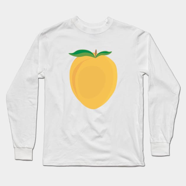 Apricot Long Sleeve T-Shirt by helengarvey